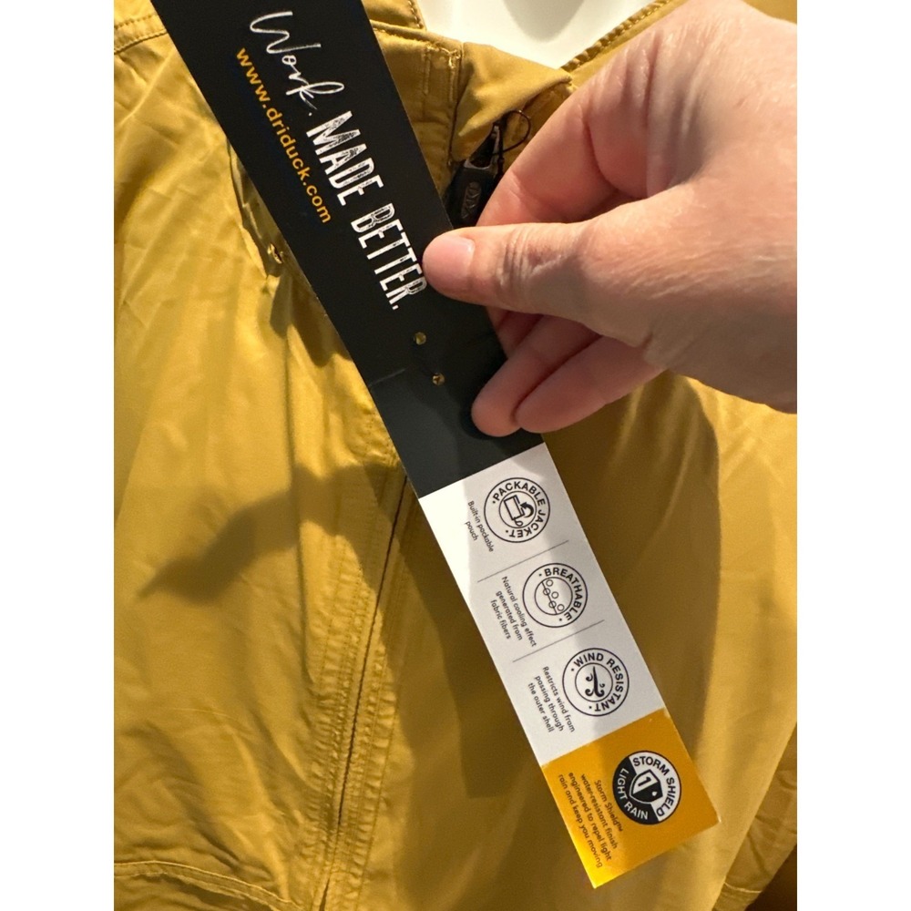 NWT Dri Duck‎ Wheat Men's 4XL Packable Wind & Water Resistant Jacket - Picture 7 of 9
